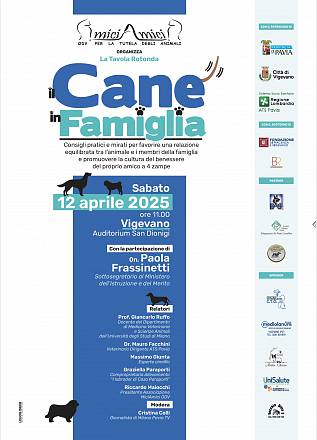 Tavola rotonda il cane in famiglia